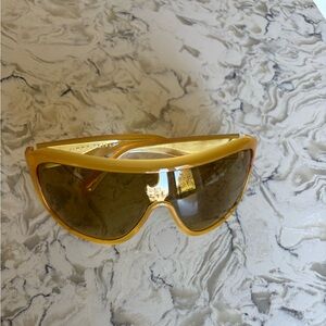 Jimmy Fairly Luz Yellow Shield Sunglasses